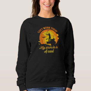 Sweatshirt Pêche Je Ne Peux Pas Travailler Aujourd'Hui Mon Br
