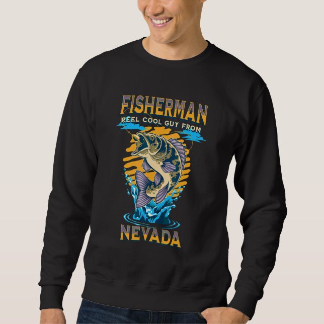 Sweatshirt Pêche Nevada  Mec Super Cool De  Poisson Extérieur (Devant)