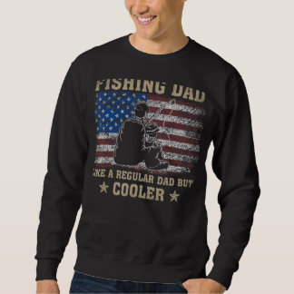 Sweatshirt Pêche Papa Comme Un Père Régulier Mais Glacière Dr