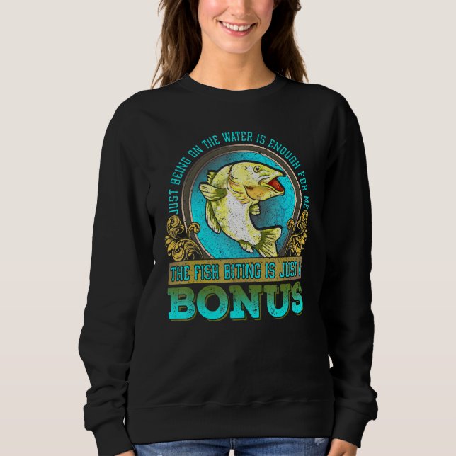 Sweatshirt Pêche Pour Les Pêcheurs De Jeu Avec Discours (Devant)
