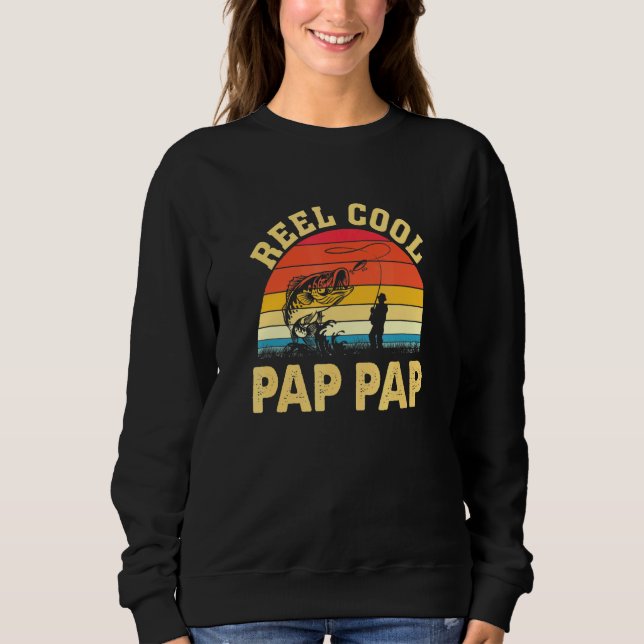 Sweatshirt Pêcheur de la Fête des pères de pêche de la carte  (Devant)
