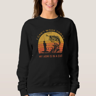 Sweatshirt Pêcheur je ne peux pas travailler aujourd'hui mon