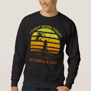 Sweatshirt Pêcheur je ne peux pas travailler aujourd'hui mon