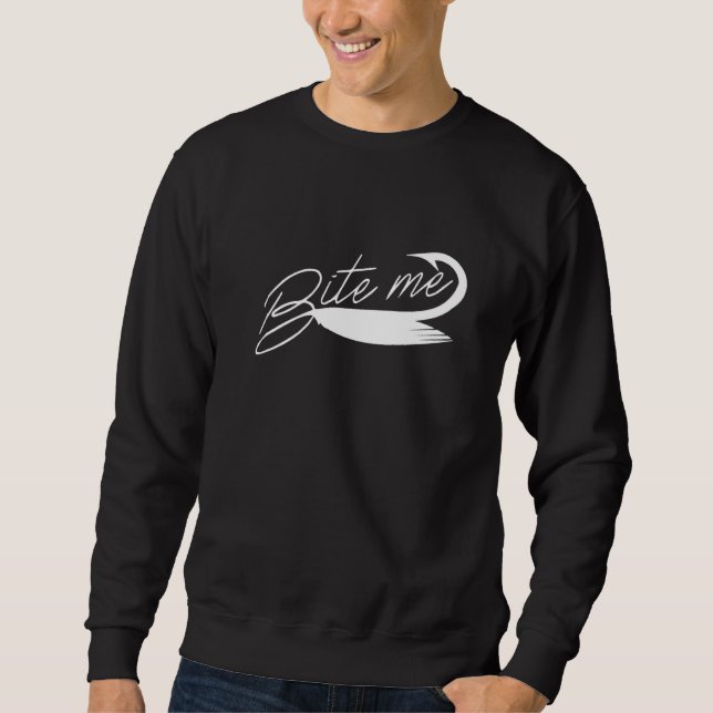 Sweatshirt Pêcheur leurre de pêche et crochet de pêche (Devant)