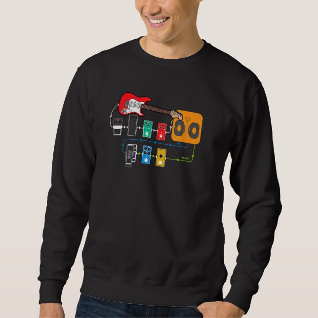 Sweatshirt Pédale d'effets de guitare Boîte de commande Pédal (Devant)