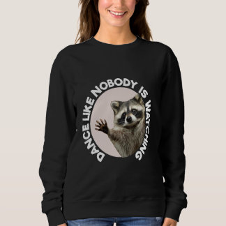 Sweatshirt Pedro Racoon Funny Animal Mignonne Design Amusant