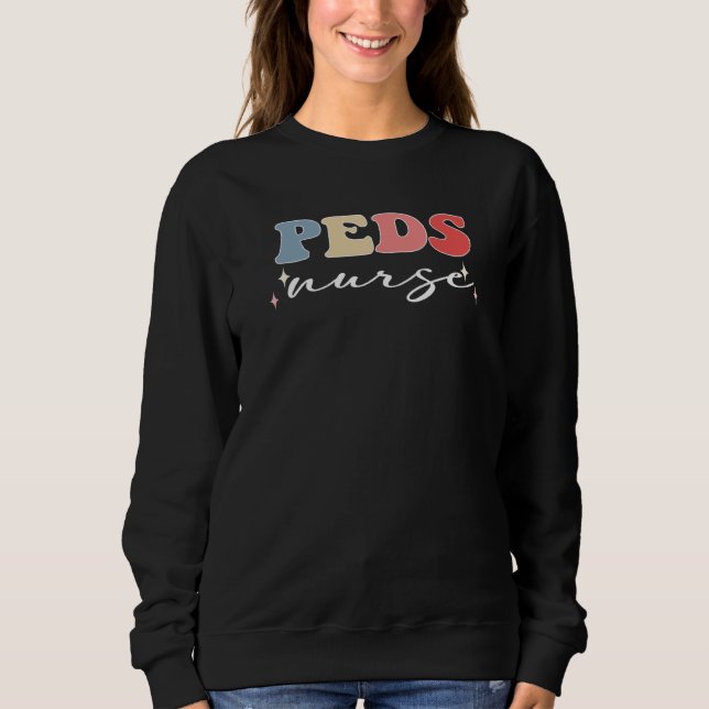 Sweatshirt Peds Nurse Week Groovy Appreciation Day For Women  (Devant)