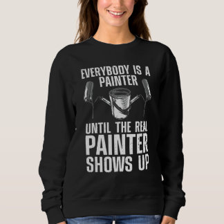 Sweatshirt Peintre Drôle Pour Hommes Femmes Peinture Construc