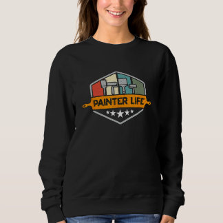 Sweatshirt Peintre Vie Rétro Automobile Détail Peinture Répar