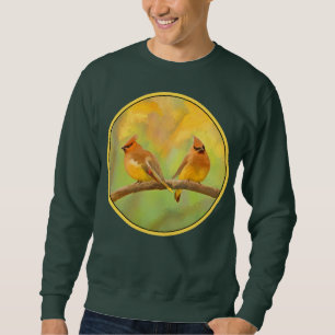 Sweatshirt Peinture à cire de cèdre - jolie art original ch