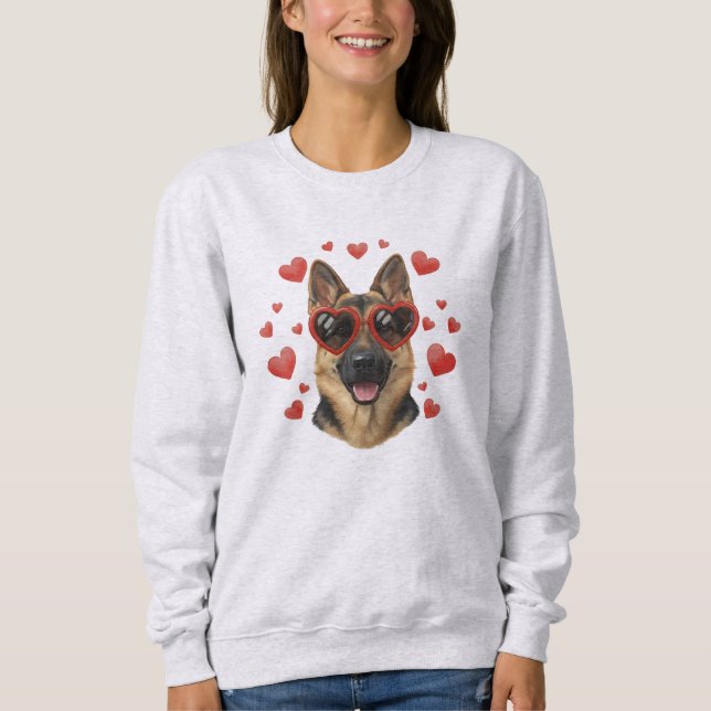 Sweatshirt Peinture à l'huile de la Saint-Valentin de Berger  (Devant)