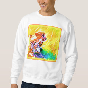 Sweatshirt Peinture animale puissante de Cheetah. Commandez d