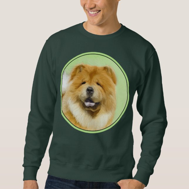 Sweatshirt Peinture Chow Chow - Joli art original chien (Devant)