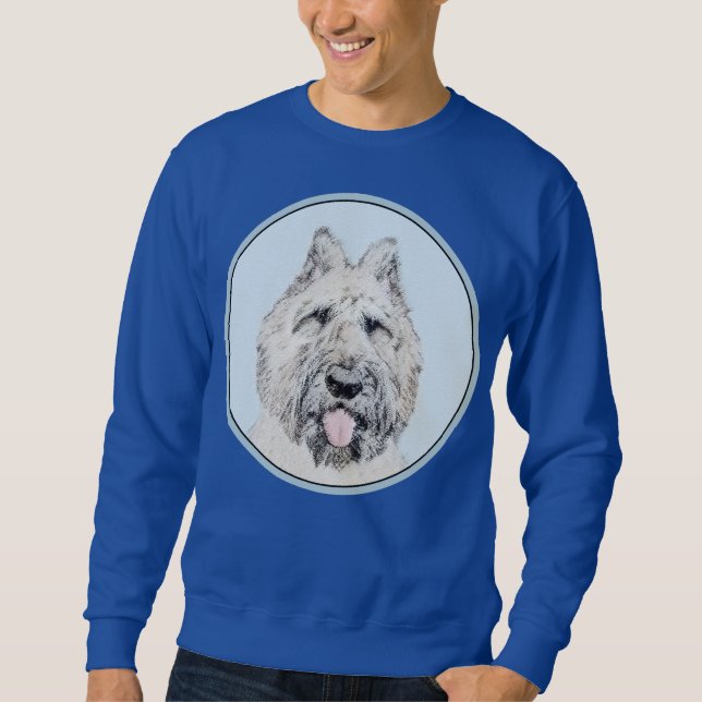 Sweatshirt Peinture de Bouvier des Flandres - Art original de (Devant)