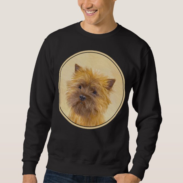 Sweatshirt Peinture de Cairn Terrier - Cute Original Chien Ar (Devant)