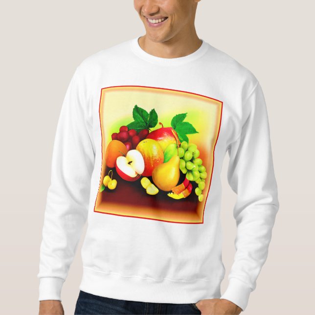 Sweatshirt Peinture de fruits tropicaux. Commandez dès mainte (Devant)