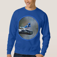 Peinture de Geai Bleu - Art Original d'Oiseau