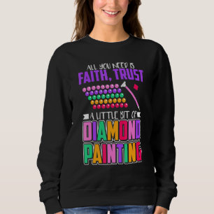 Sweatshirt Peinture Diamond Design Amusant Pour Artistes Et A