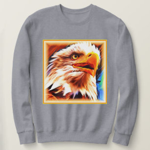 Sweatshirt Peinture d'un Visage d'Aigles Étonnant. Commandez