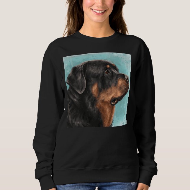 Sweatshirt Peinture D'Une Rotation Adorable Du Côté L (Devant)