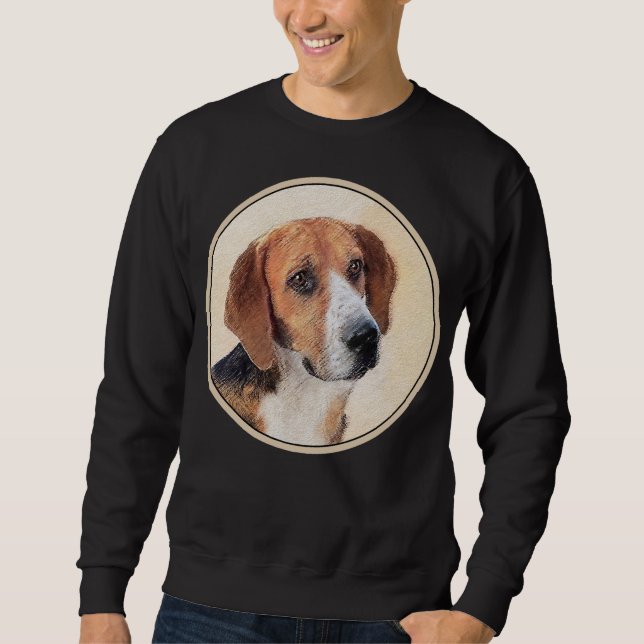 Sweatshirt Peinture Harrier - Joli art original chien (Devant)