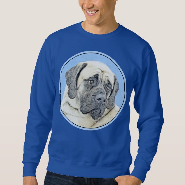 Sweatshirt Peinture Mastiff (Fawn) anglaise - Art Chien origi (Devant)