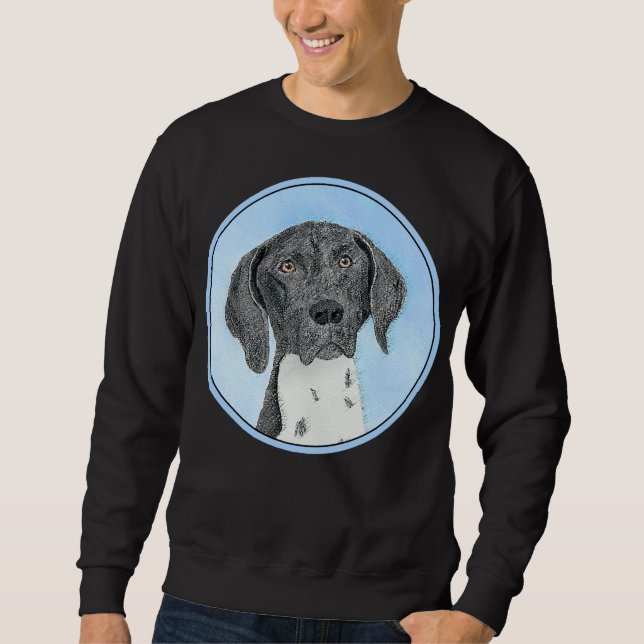 Sweatshirt Peinture pointeur germanique - Art original (Devant)
