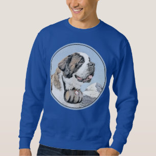 Sweatshirt Peinture Saint Bernard - Cute Original Chien Art