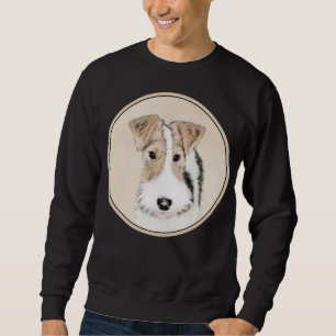 Sweatshirt Peinture Terrier de Renard de fil - Cute Original 