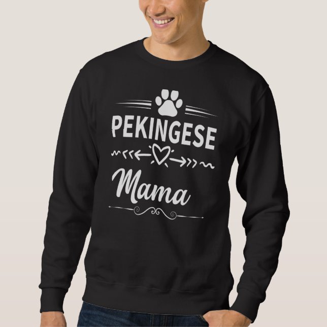 Sweatshirt Pekingese Mama Propriétaire Chien Chien Maman Chie (Devant)