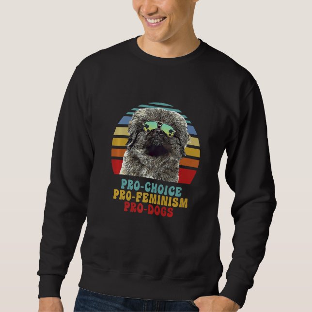 Sweatshirt Pékinois Pour le Choix Pour le Féminisme Pour les  (Devant)