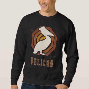 Sweatshirt Pélican Amour Animal Classique Rétro Vintage