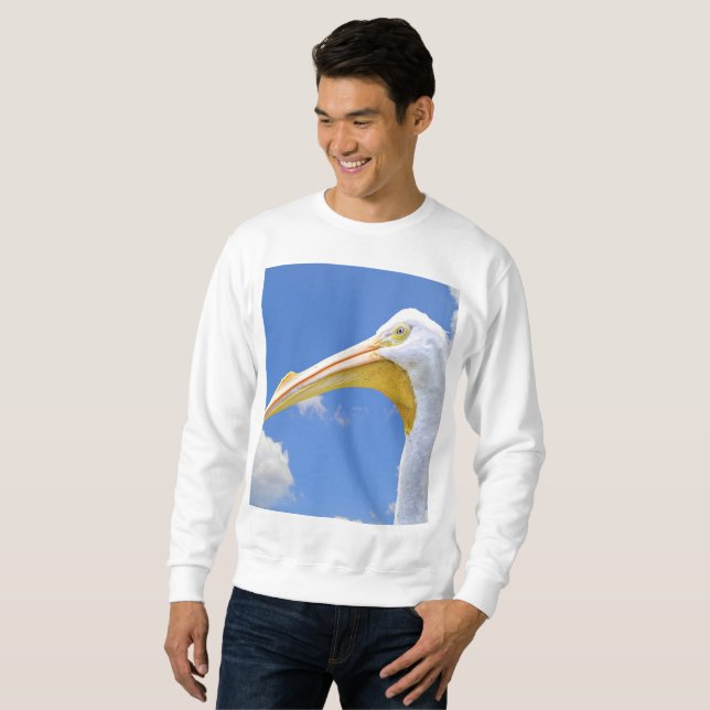 Sweatshirt Pélican blanc américain (Devant entier)