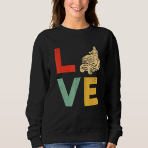Sweatshirt Pelouse tondeuse Loisir Jardin Travail Vintage pis