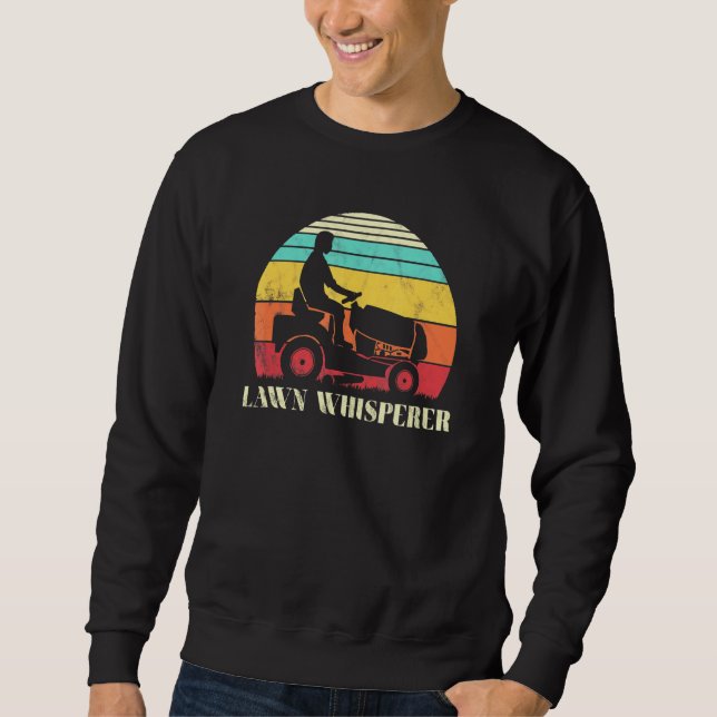 Sweatshirt Pelouse Whisperer Grass Mowing (Devant)
