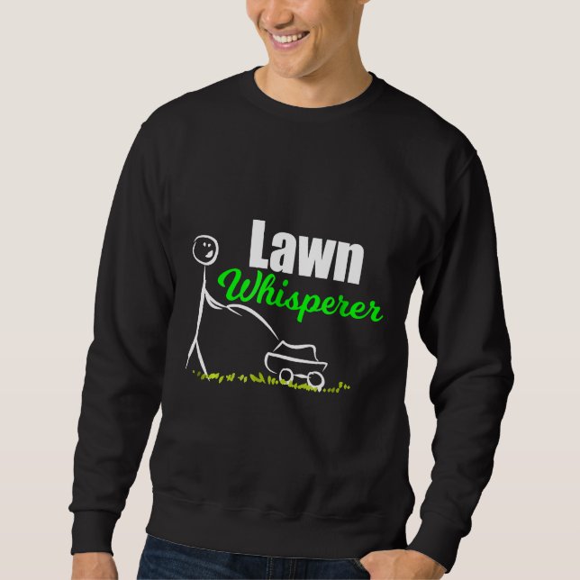 Sweatshirt Pelouse Whisperer Jardin Herbe Nature Mower (Devant)
