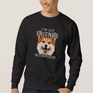 Sweatshirt Pembroke Welsh Corgi J'ai des amis en bas lieu