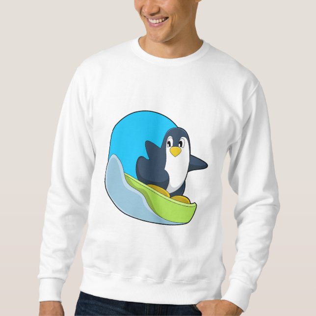 Sweatshirt Penguin as Snowboarder with Sonowboard.PNG (Devant)