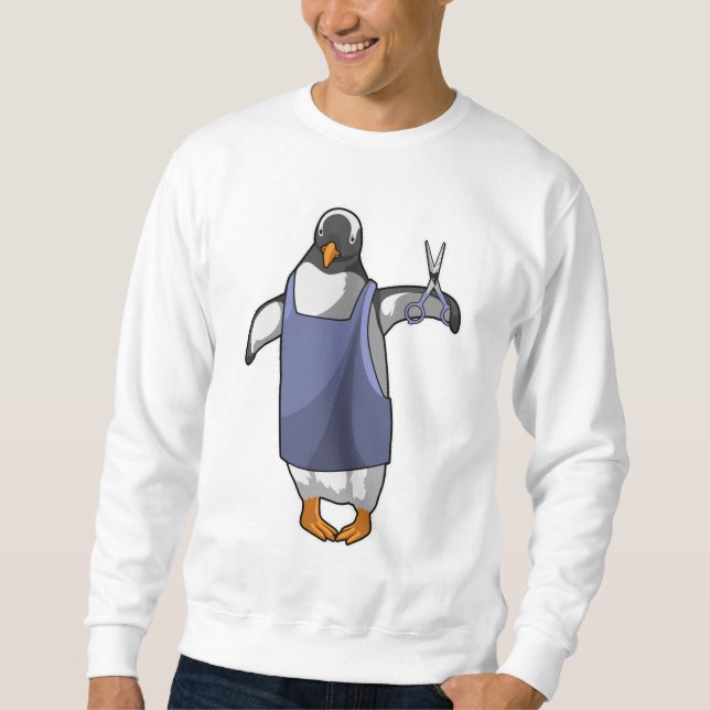 Sweatshirt Penguin coiffeur avec ciseaux (Devant)
