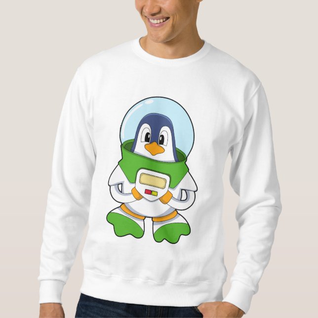 Sweatshirt Penguin en astronaute costume (Devant)
