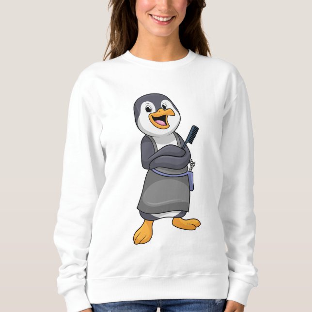 Sweatshirt Penguin en coiffure avec peigne (Devant)