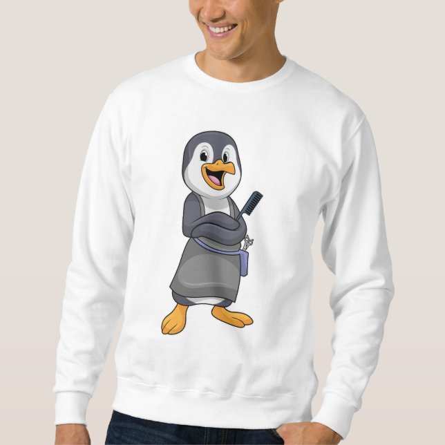 Sweatshirt Penguin en coiffure avec peigne (Devant)