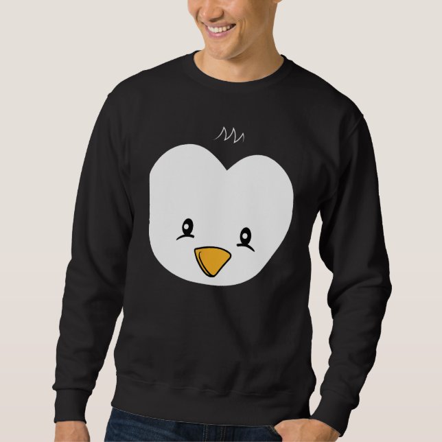 Sweatshirt Penguin Face Halloween Costume Cute Penguin (Devant)