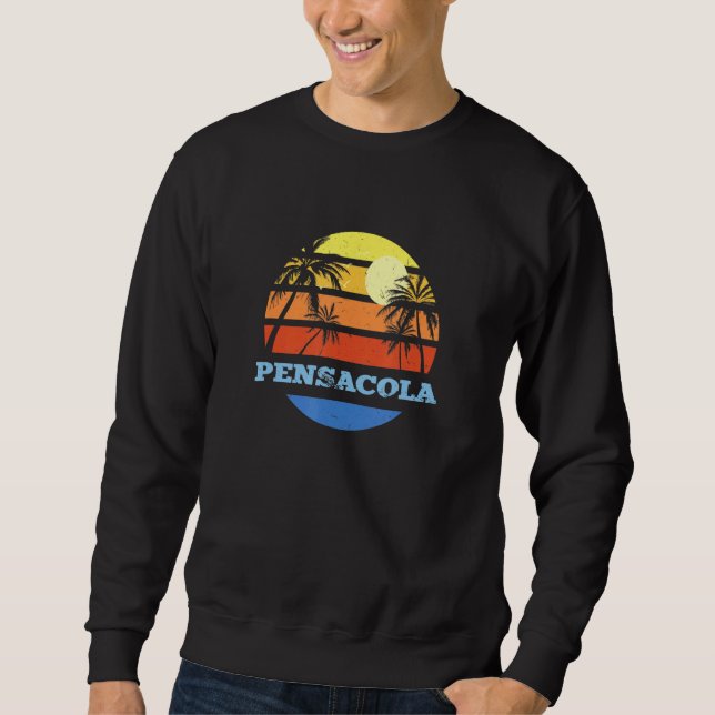 Sweatshirt Pensacola Floride Fl Beach Pensacolia Beach Bum (Devant)