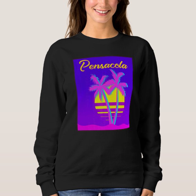Sweatshirt Pensacola Travel Summer Vacation Beach (Devant)