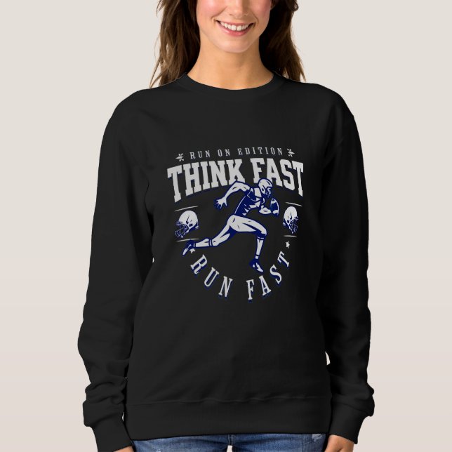 Sweatshirt Pense vite cours vite 5 (Devant)