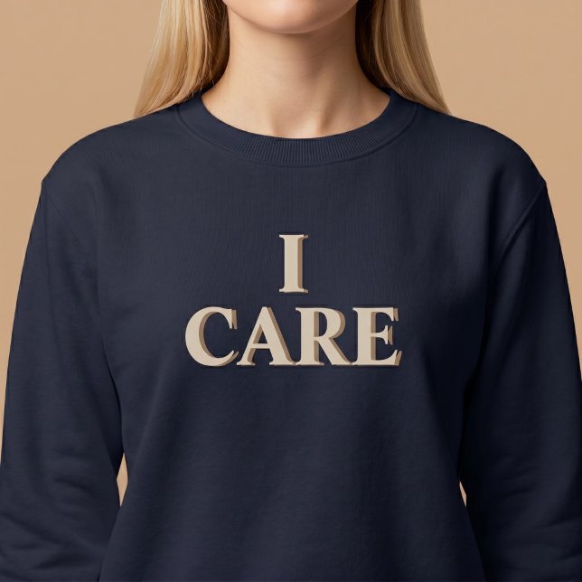 Sweatshirt Pensée positive, je me soucie (Créateur téléchargé)