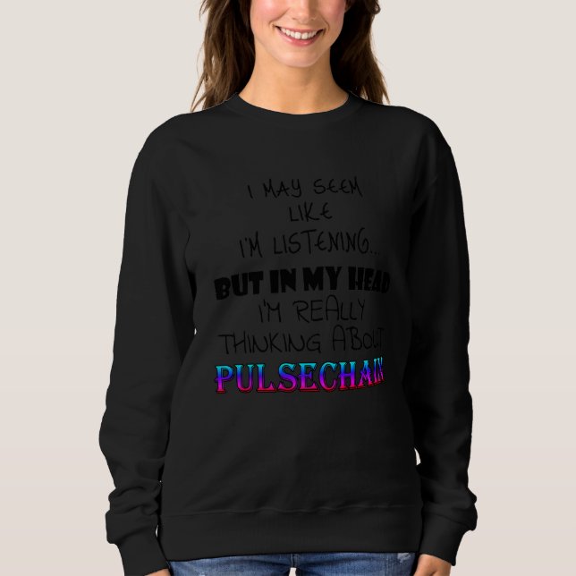 Sweatshirt Penser à Pulsechain plus grand Crypto Airdrop P (Devant)