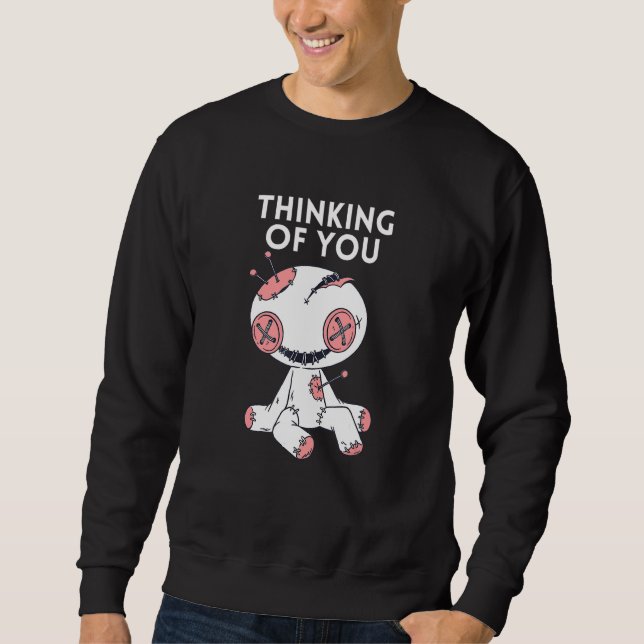 Sweatshirt Penser À Vous Poupée Voodoo 1 (Devant)