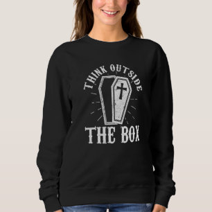 Sweatshirt Penser Dehors De La Boîte Panier Embalmer Morticia